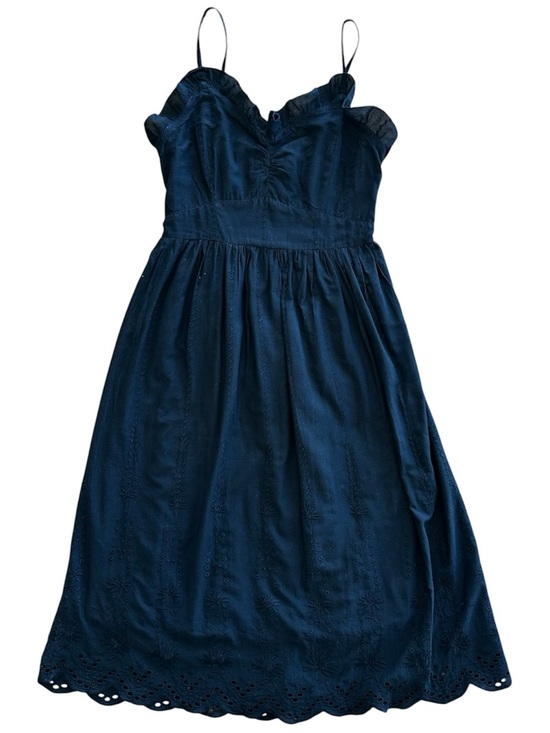 Mango Dresses & Skirts - Mango Black Cotton Spaghetti Strap Midi Summer Spring Casual Dress Eyelet
